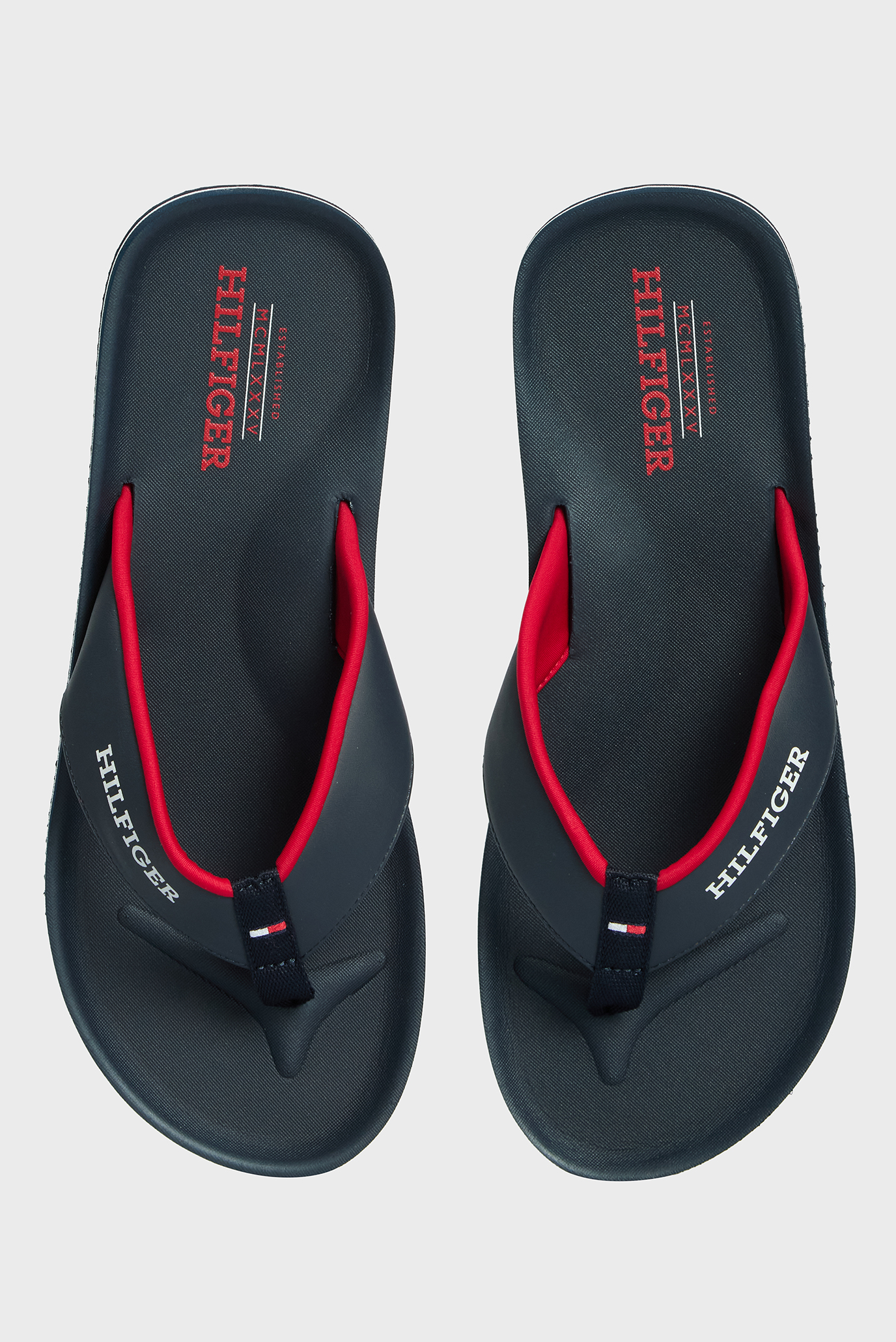 Мужские темно-синие вьетнамки PADDED COMFORT HILFIGERTommy Hilfiger Мужские темно-синие вьетнамки PADDED COMFORT HILFIGER 4