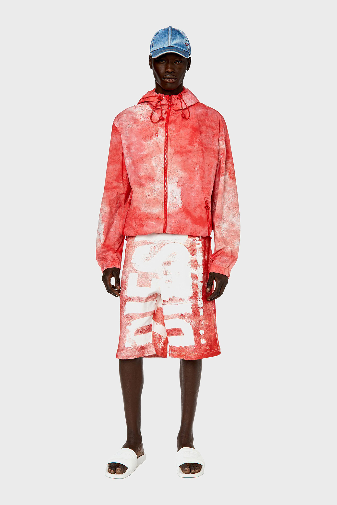 Мужская красная ветровка J-WARRETT-LOGO 7