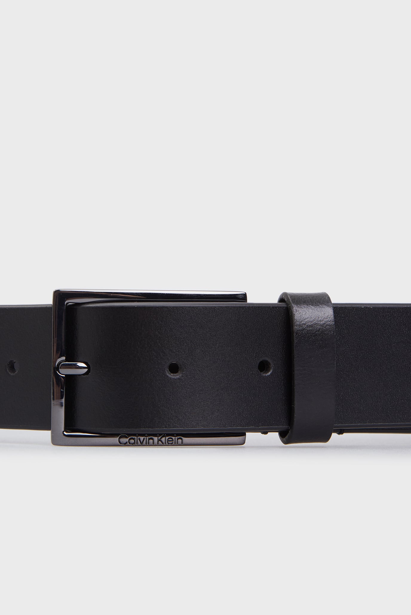 Мужской черный кожаный ремень 3