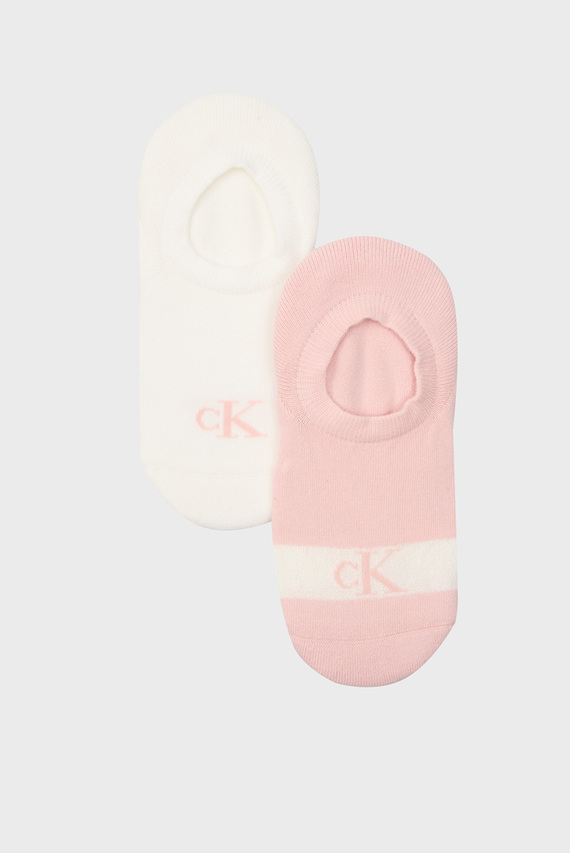 Следы CKJ WOMEN HIGH CUT FOOTIE 2P GLOS