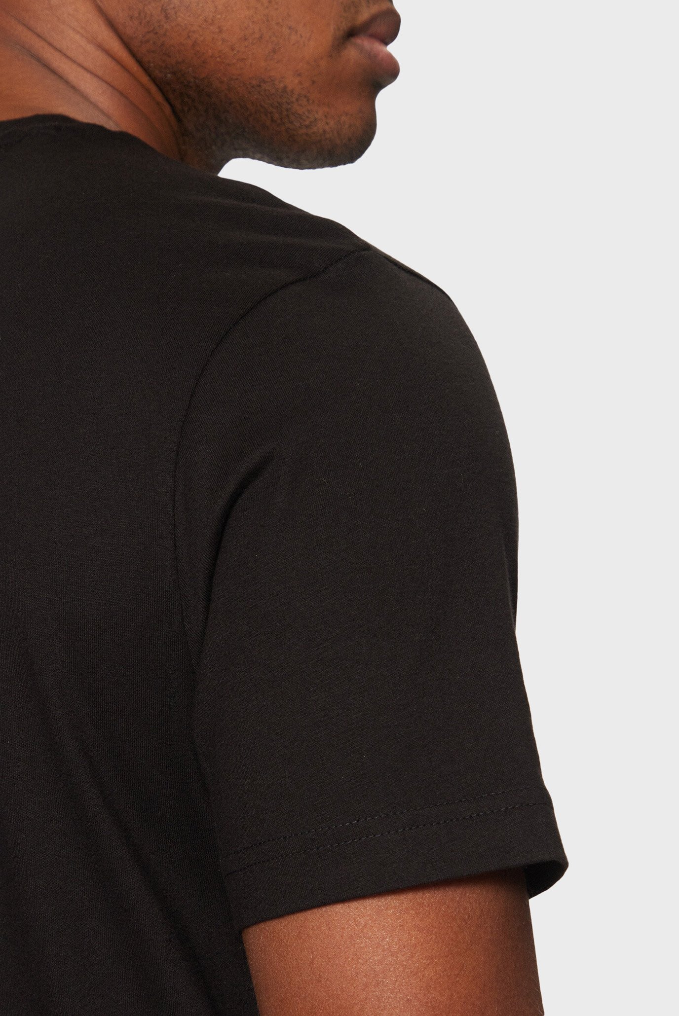 Мужская черная футболка ESSENTIAL REG FIT SOLID TEE 5