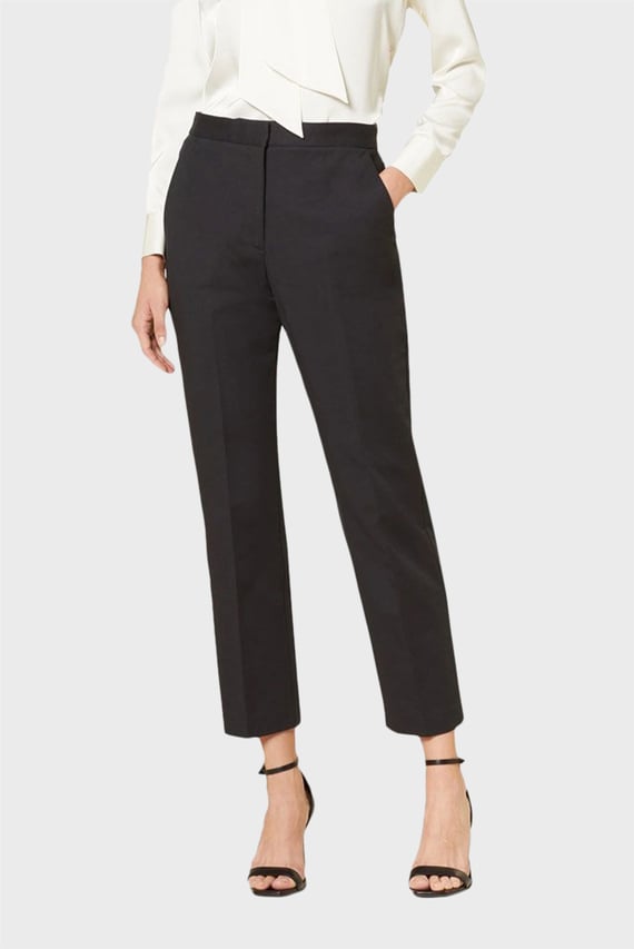Женские черные брюки COTTON STRETCH SLIM