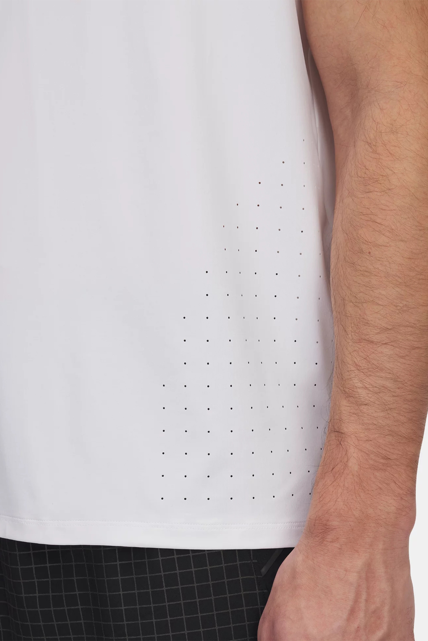 Мужская белая футболка UA LAUNCH ELITE SHORTSLEEVE 3