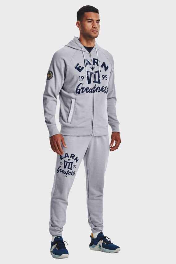 Мужские серые спортивные брюки UA Pjt Rock Hvyt Terry Pnt