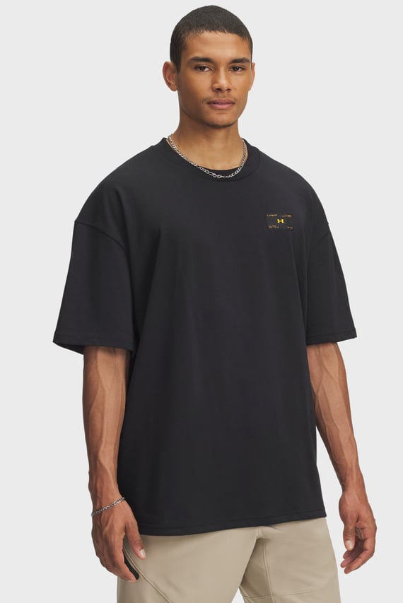 Футболка/UA HWT WOVEN LABEL SS