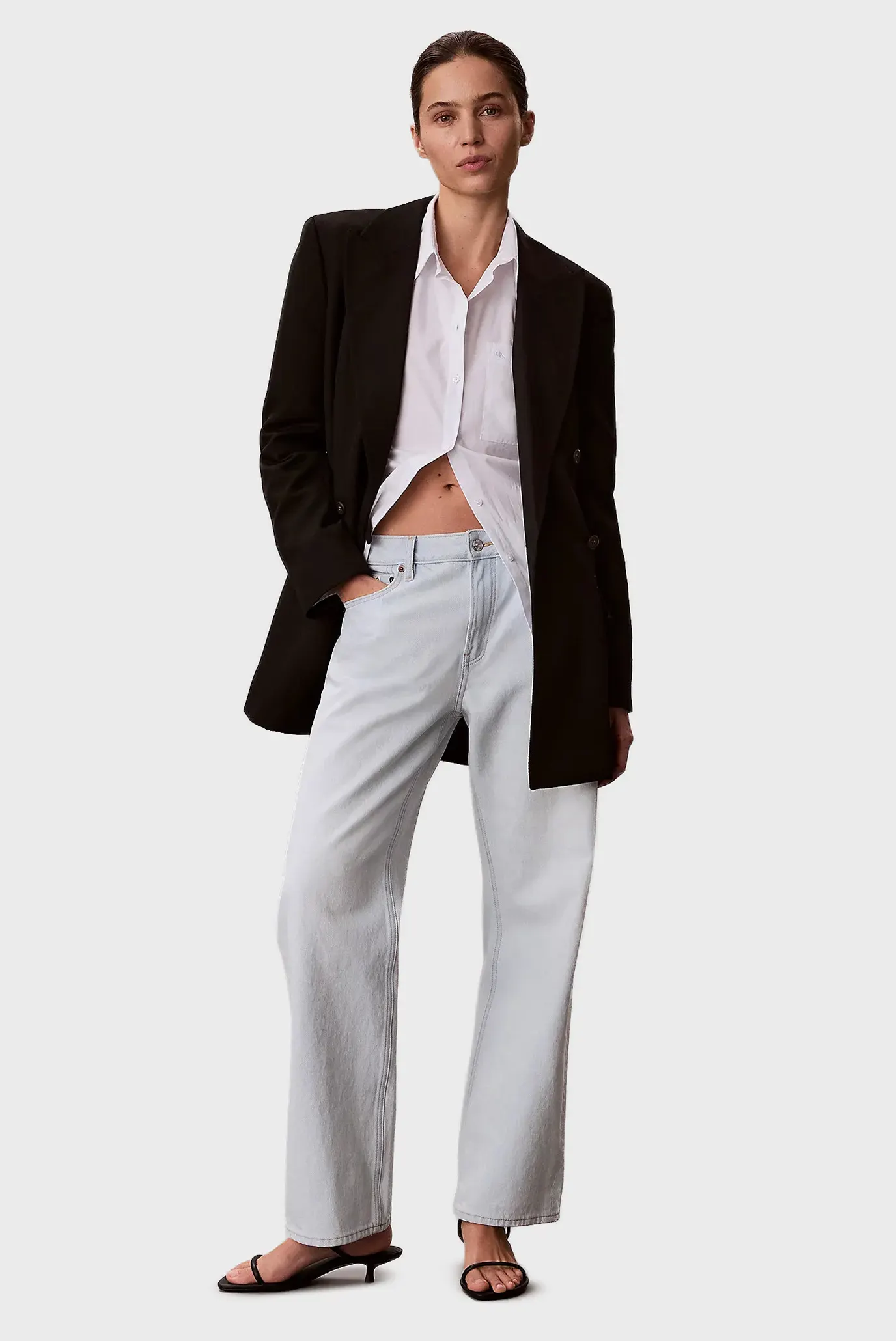 Джинсы 90s STRAIGHT BLEACHED LIGHT 2