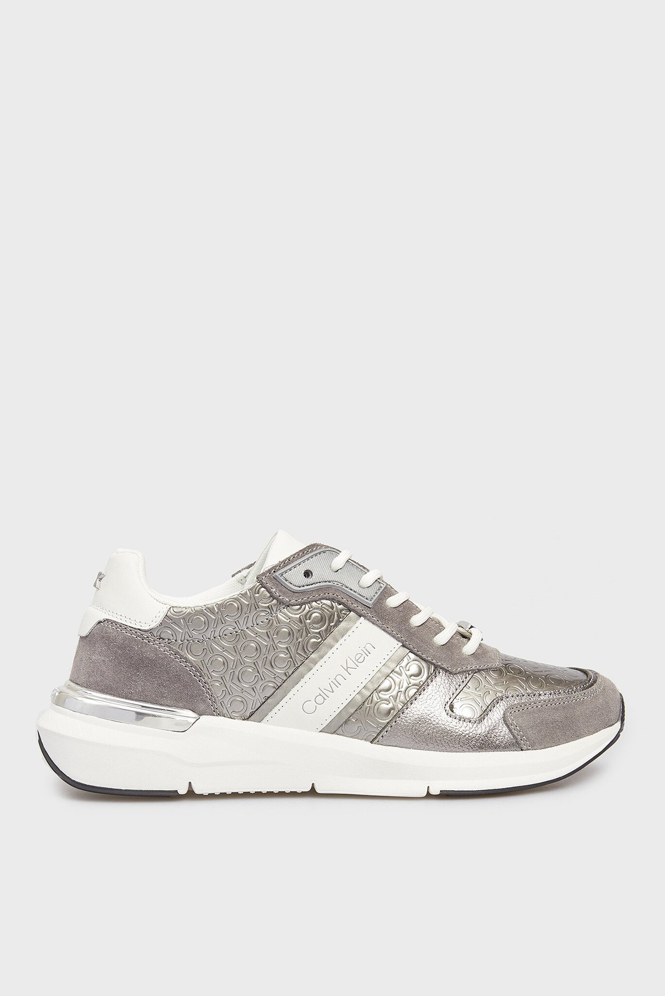 Женские серебристые кроссовки FLEXI RUNNER LACE UP MONO MIX 1