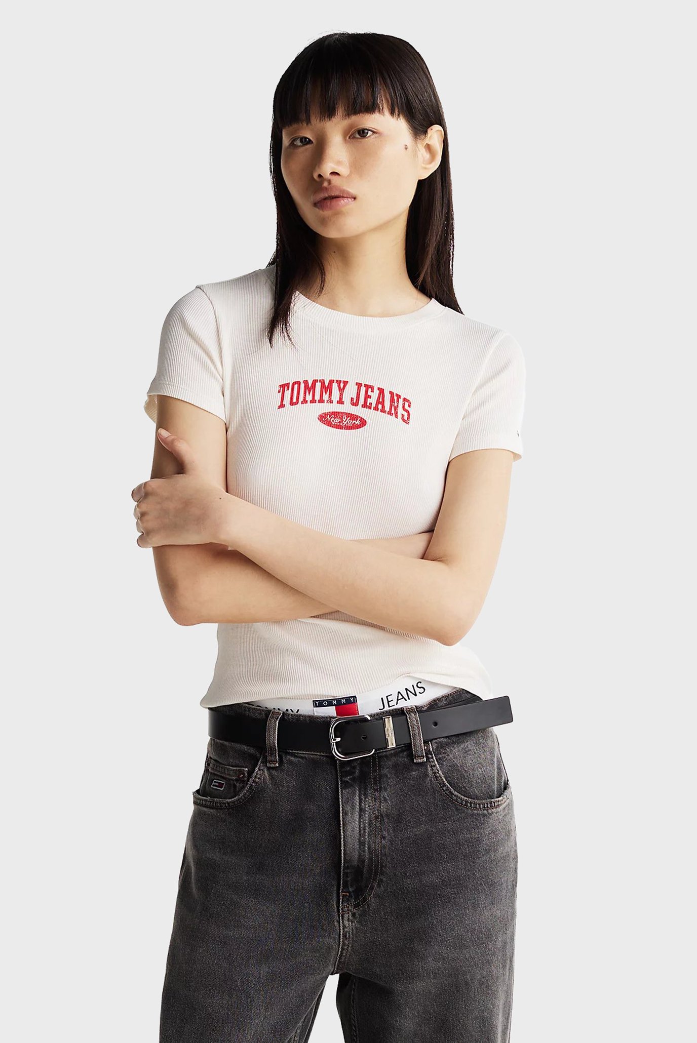 Футболка/TJW SLIM VARSITY RIB TEE EXT 1