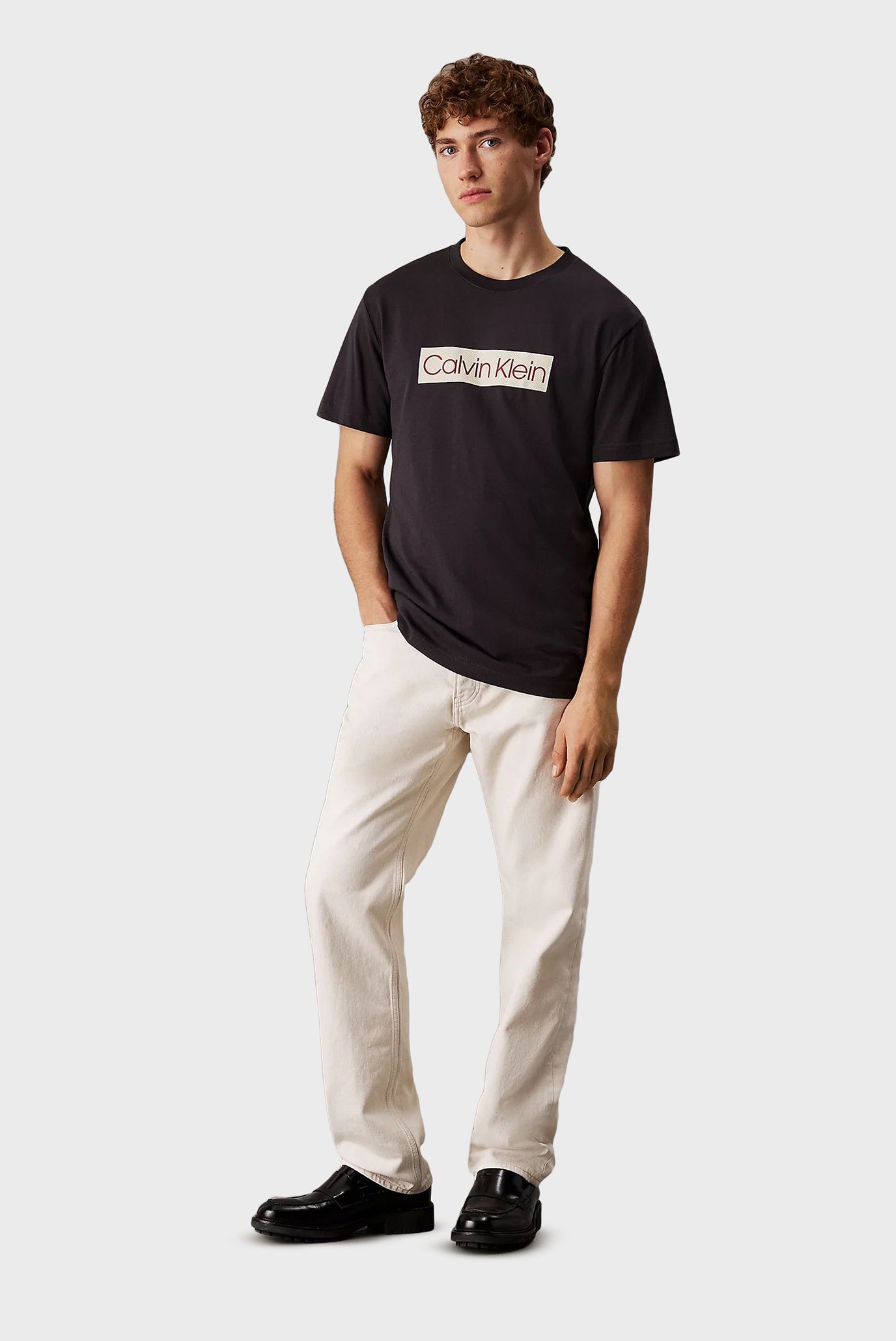 Мужская черная футболка CALVIN KLEIN LABEL PRINTCalvin Klein Jeans Мужская черная футболка CALVIN KLEIN LABEL PRINT 3