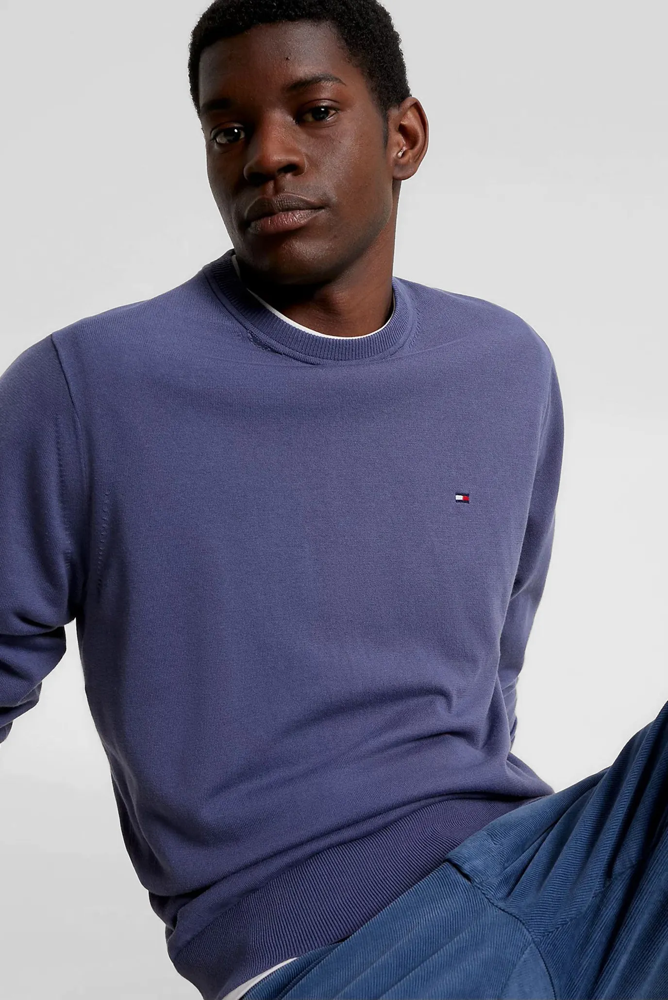 Мужской синий джемпер 4