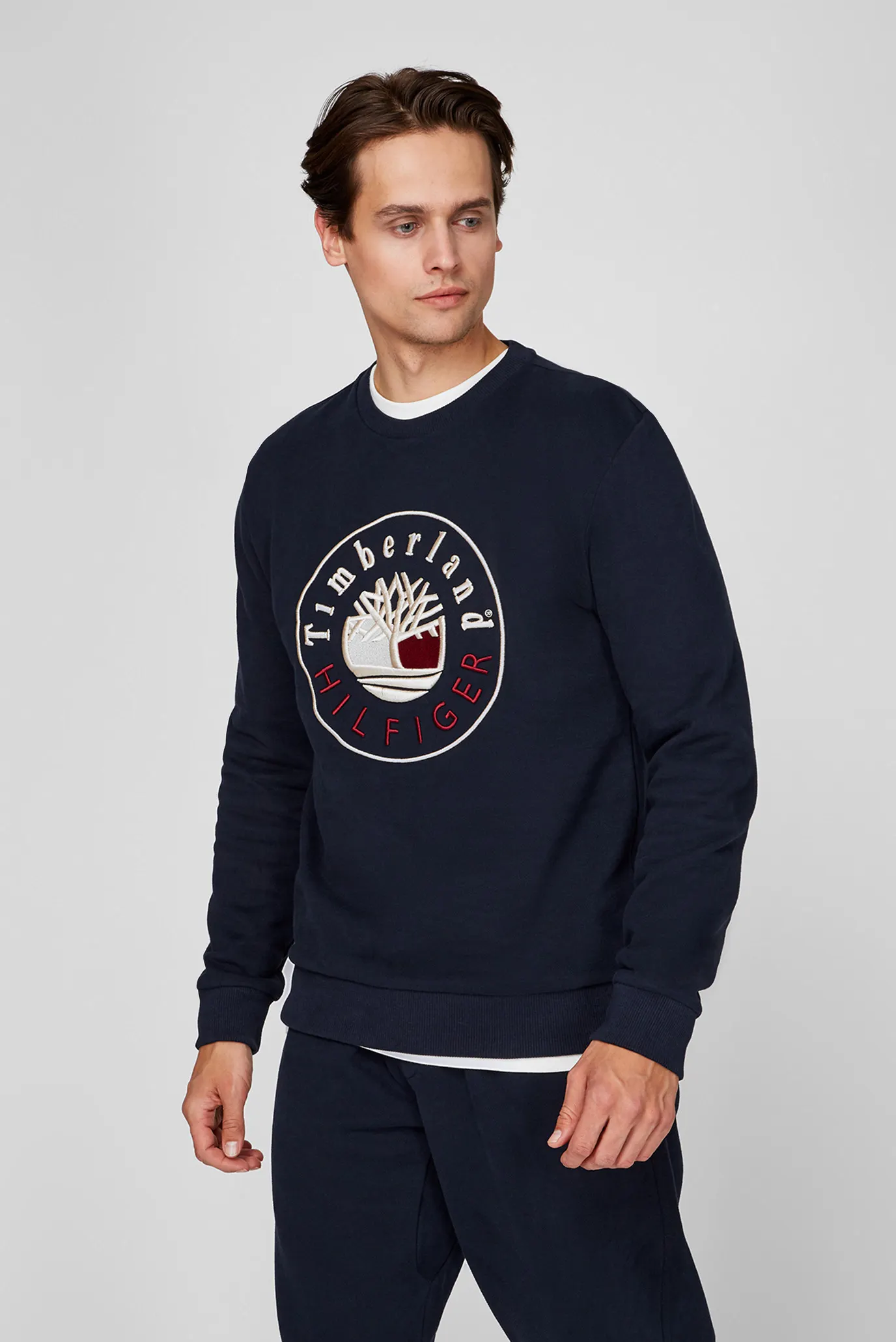 Мужской синий свитшот Tommy Hilfiger x Timberland 9