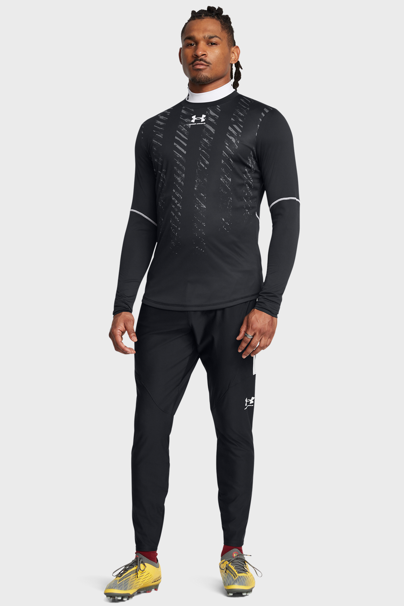 Мужской черный лонгслив UA M's Ch. Pro LS Jersey 2