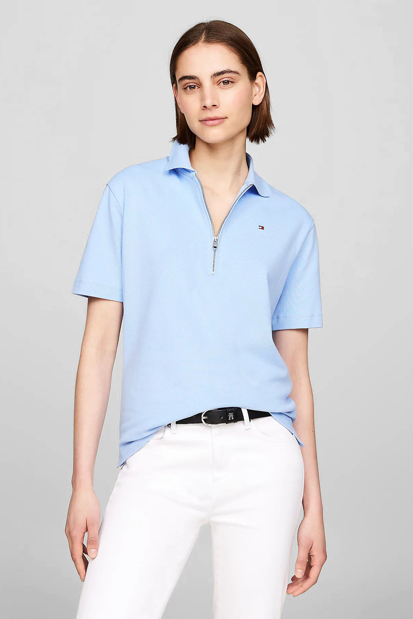 Поло/OPEN NK ZIP RENEWCELL POLO SS 1