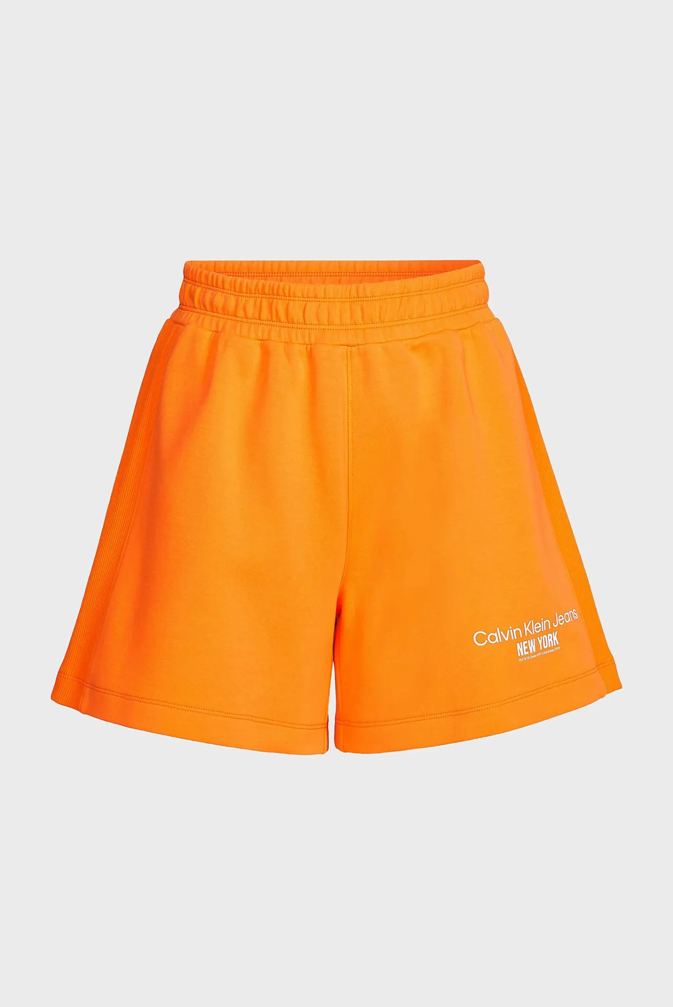 Женские оранжевые шорты RIB INSERT INTERLOCK 10