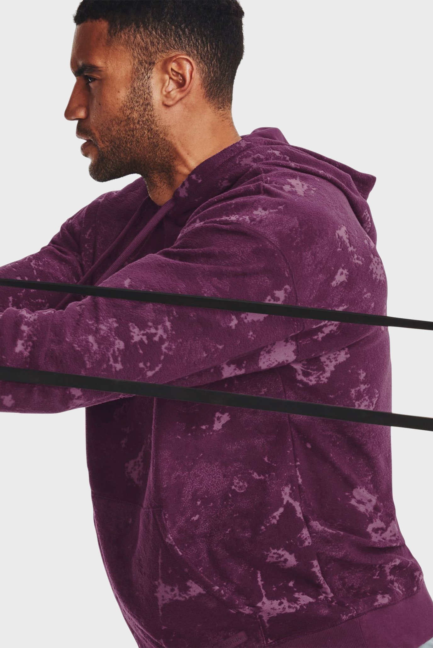 Мужское бордовое худи UA Journey Terry Hoodie 10