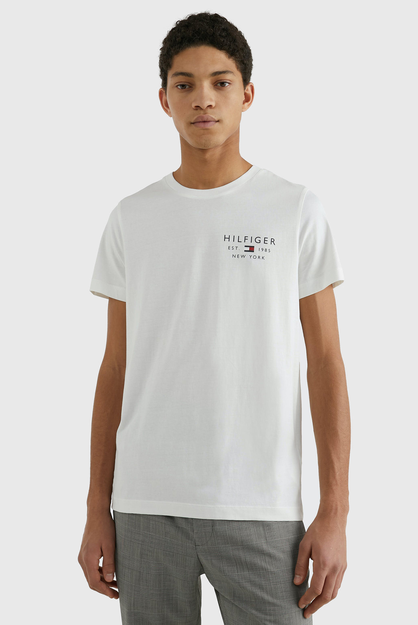 Мужская белая футболка BRAND LOVE SMALL LOGO TEE 1