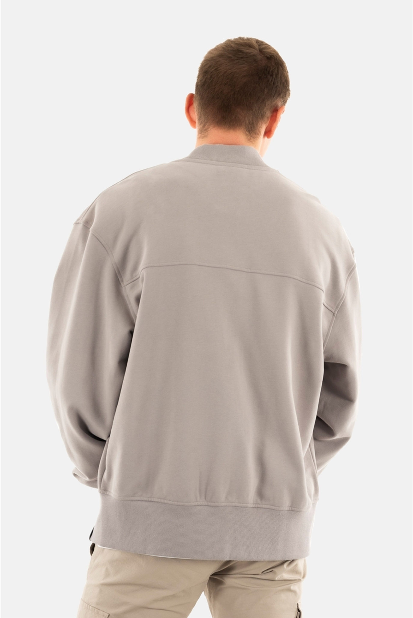 Мужская серая спортивная кофта HEAVYWEIGHT CK EMBRO 3