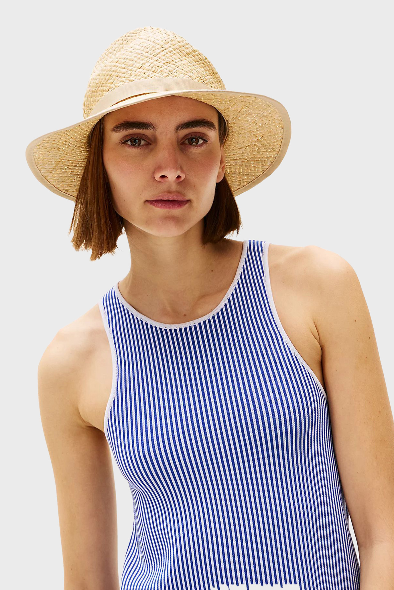 Женская бежевая шляпа PREMIUM BEACH FEDORATommy Hilfiger Женская бежевая шляпа PREMIUM BEACH FEDORA 2