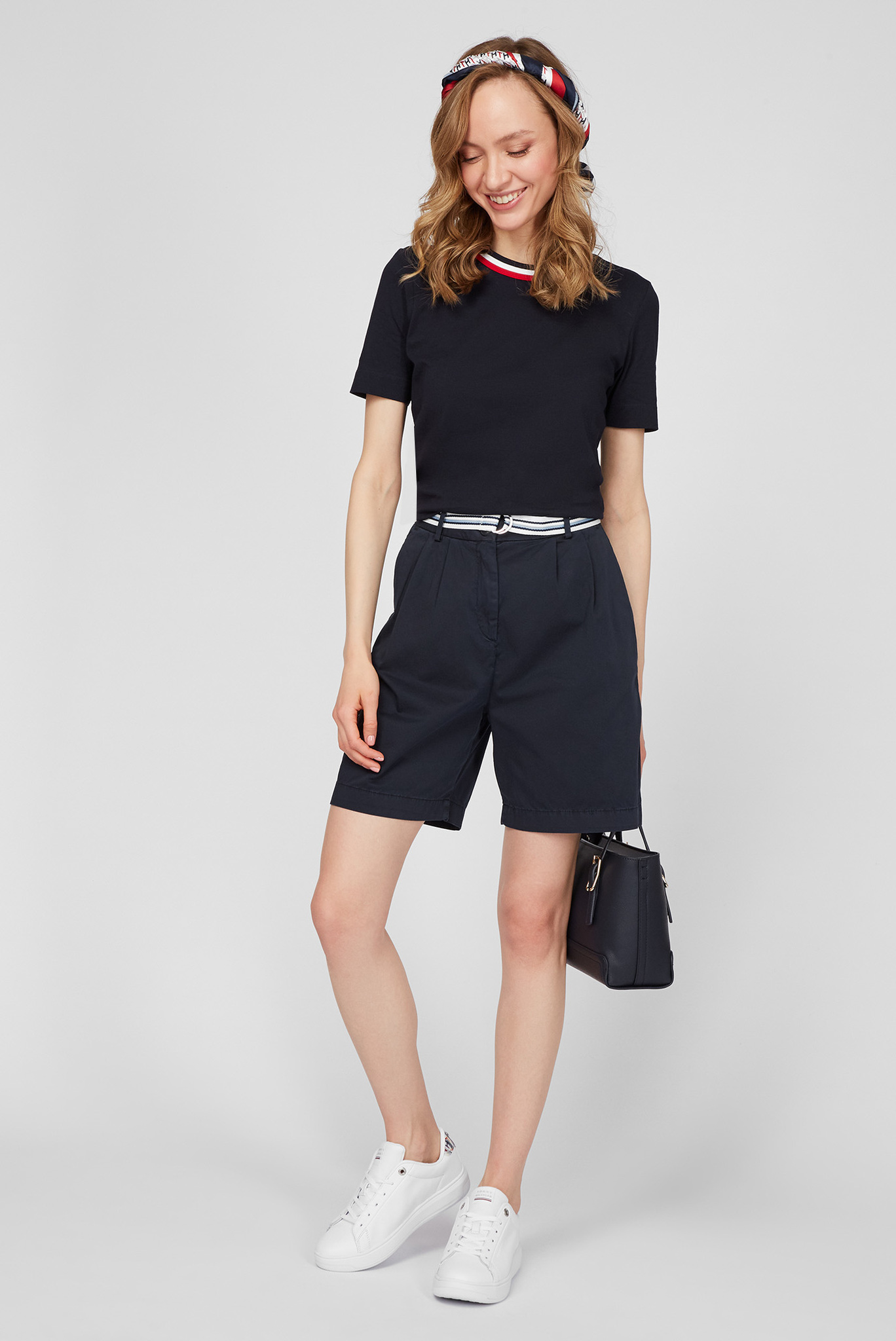 Женские синие шорты COTTON MODERN CHINO 2