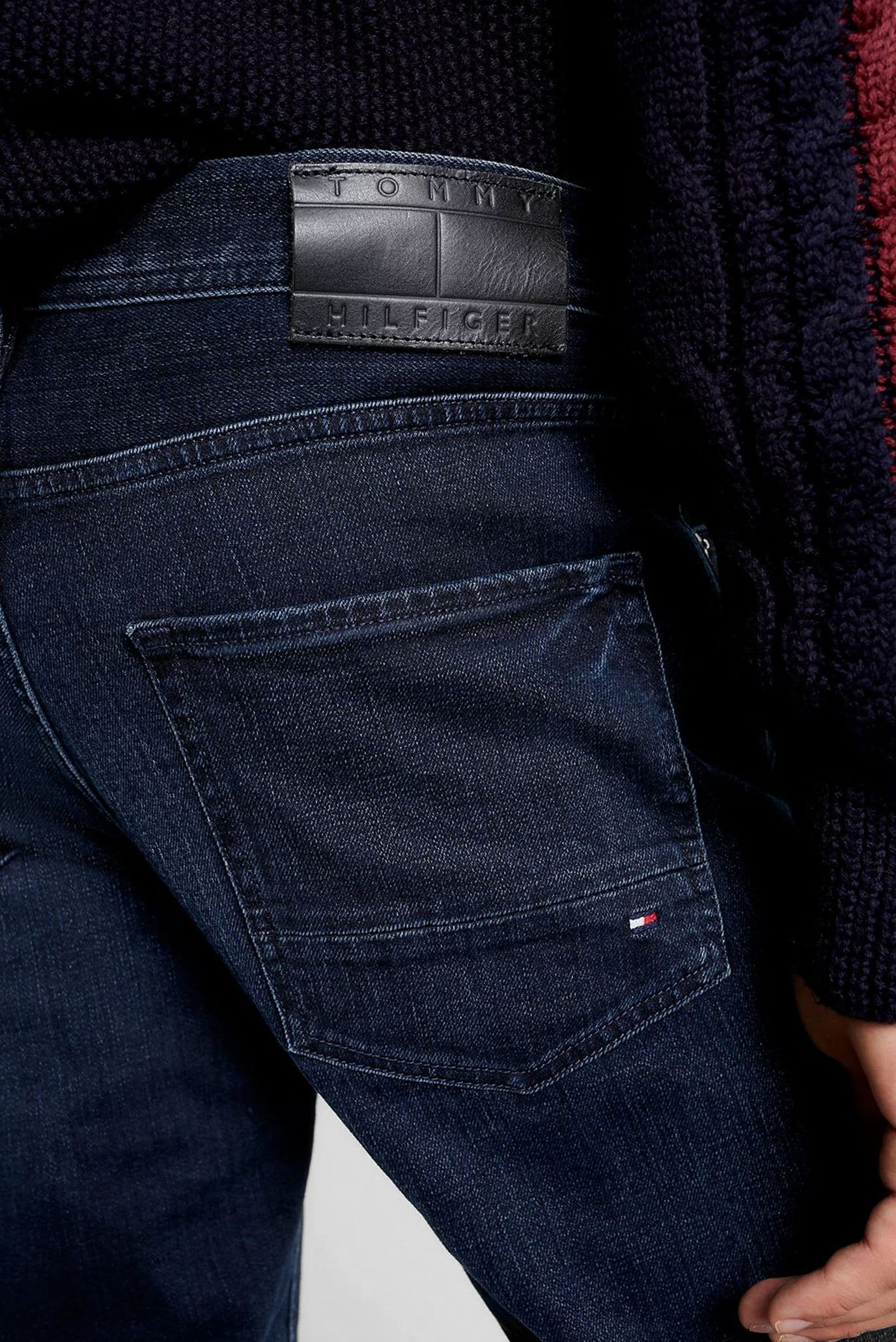 Мужские темно-синие джинсы STRAIGHT DENTON STR MEEK BLUEBLK 4