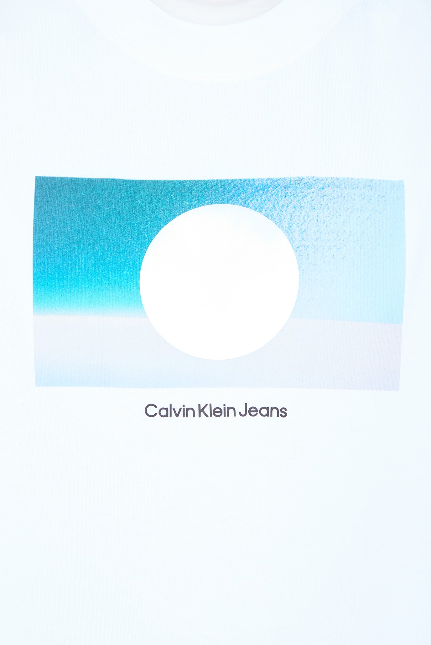 Мужская белая футболка CUT OUT BOX GRAPHIC TEECalvin Klein Jeans Мужская белая футболка CUT OUT BOX GRAPHIC TEE 3