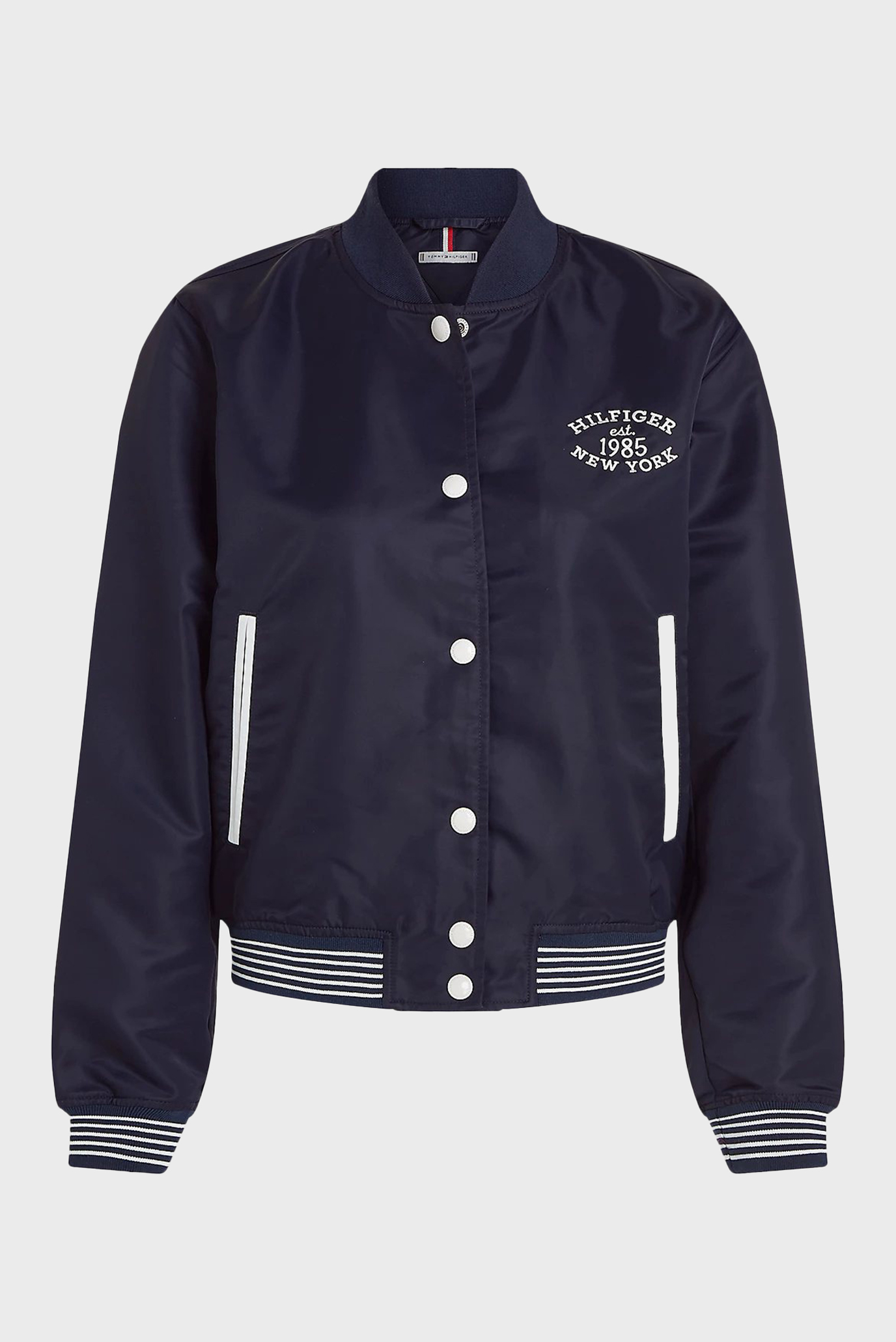Женский темно-синий бомбер NON-PADDED VARSITY BOMBER JACKET 5
