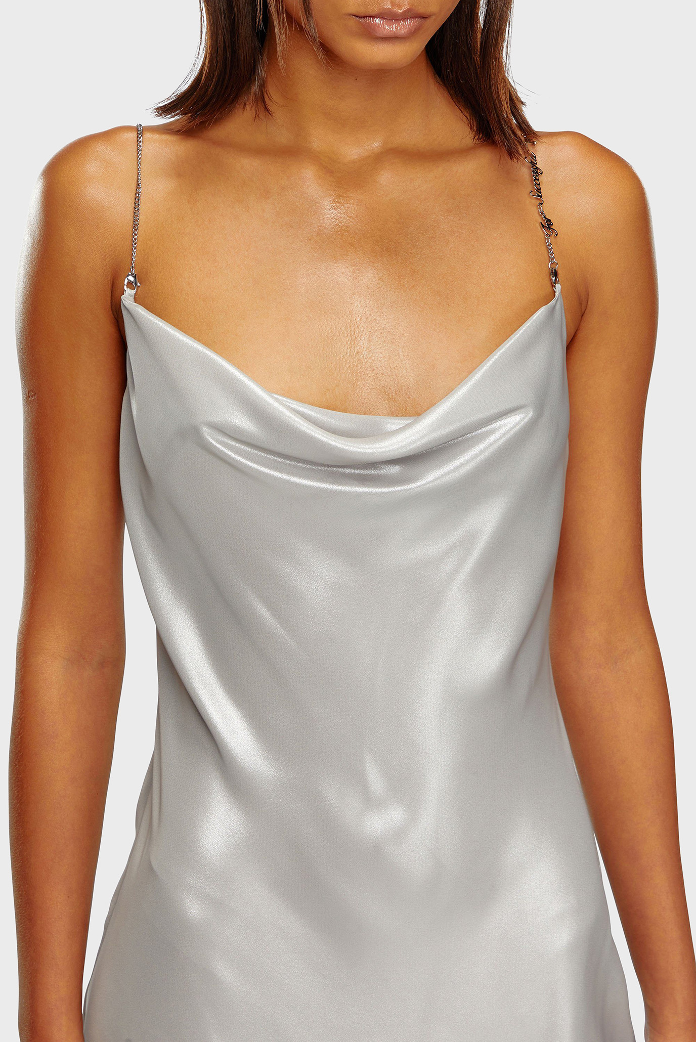 Женское серебристое платье D-MINTY 2