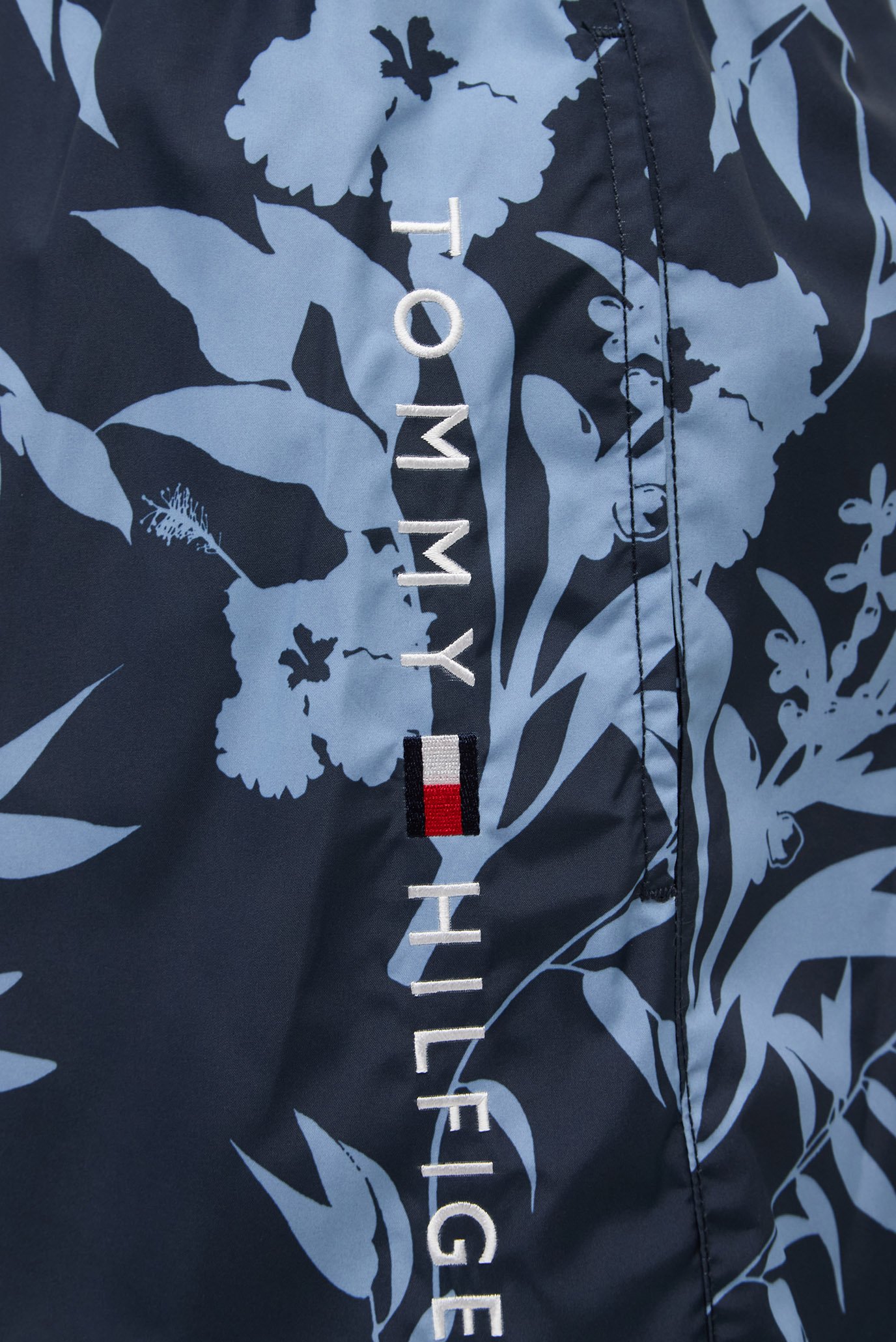 Мужские темно-синие плавательные шорты с узором 5