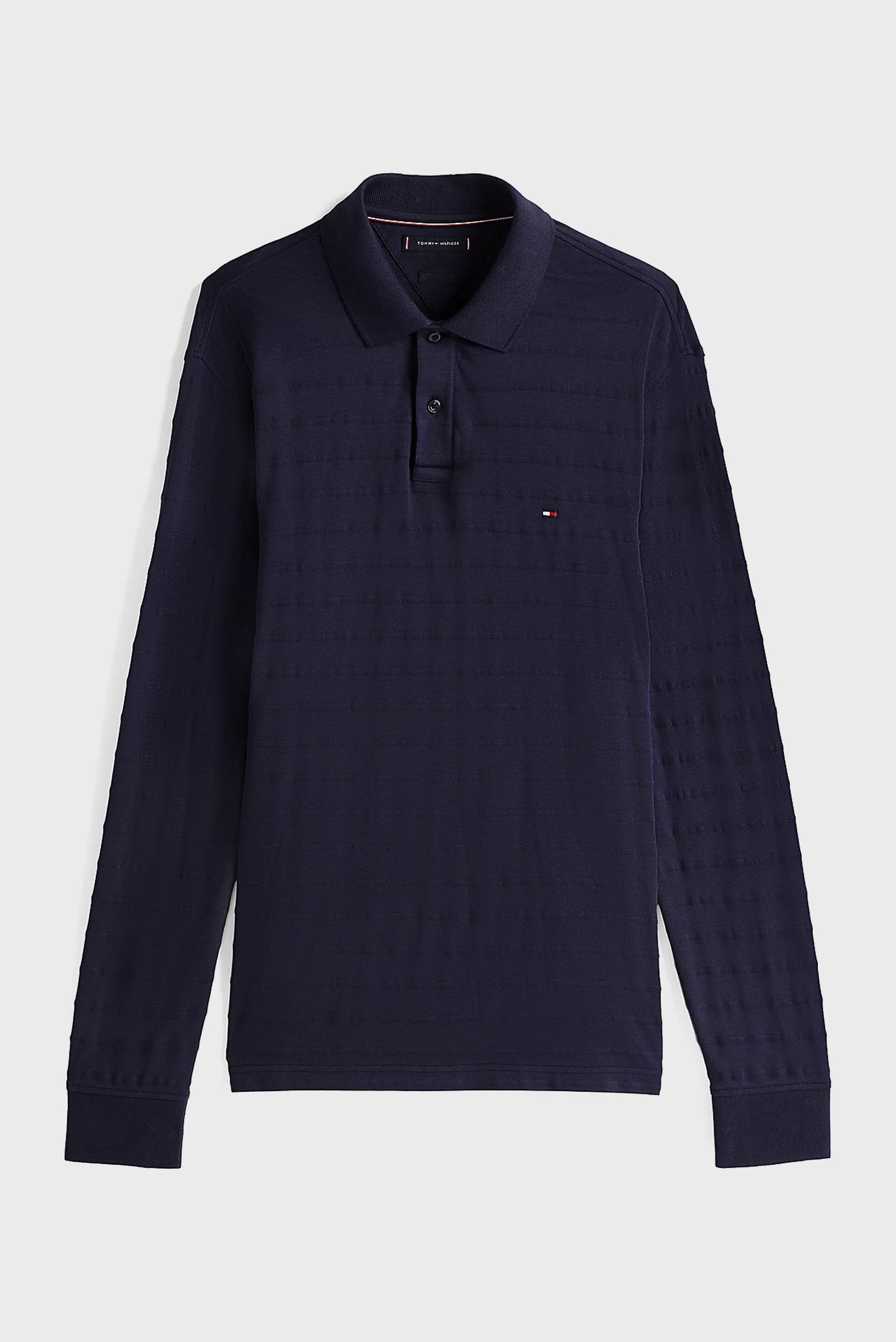 Поло с длинным рукавом MERC JACQUARD STRIPE LS REG POLO 5