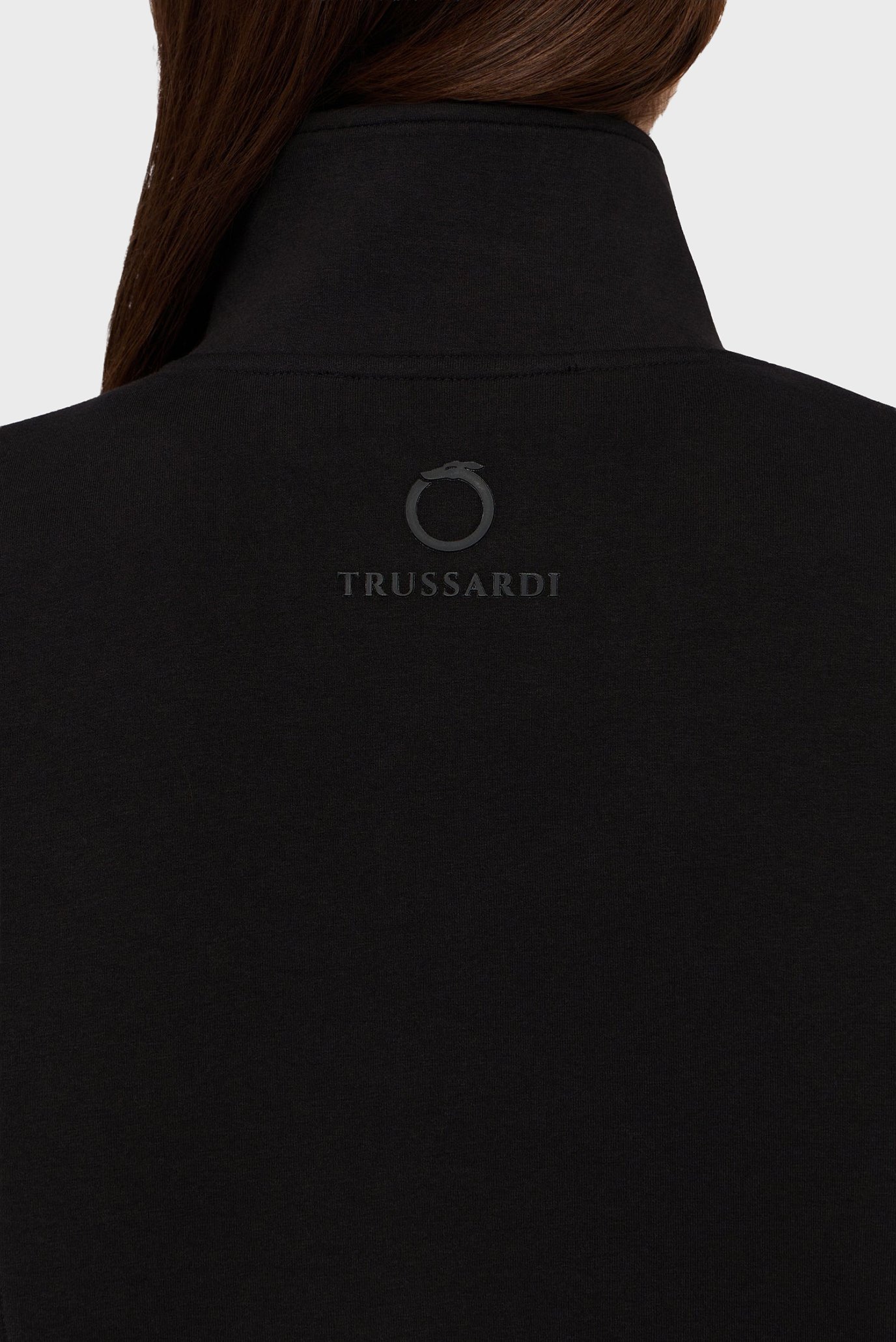 Реглан WF553F04 ZIPPED SWEATSHIRT - UROBORO TRUSSARDI PRINT - SCUBA 3