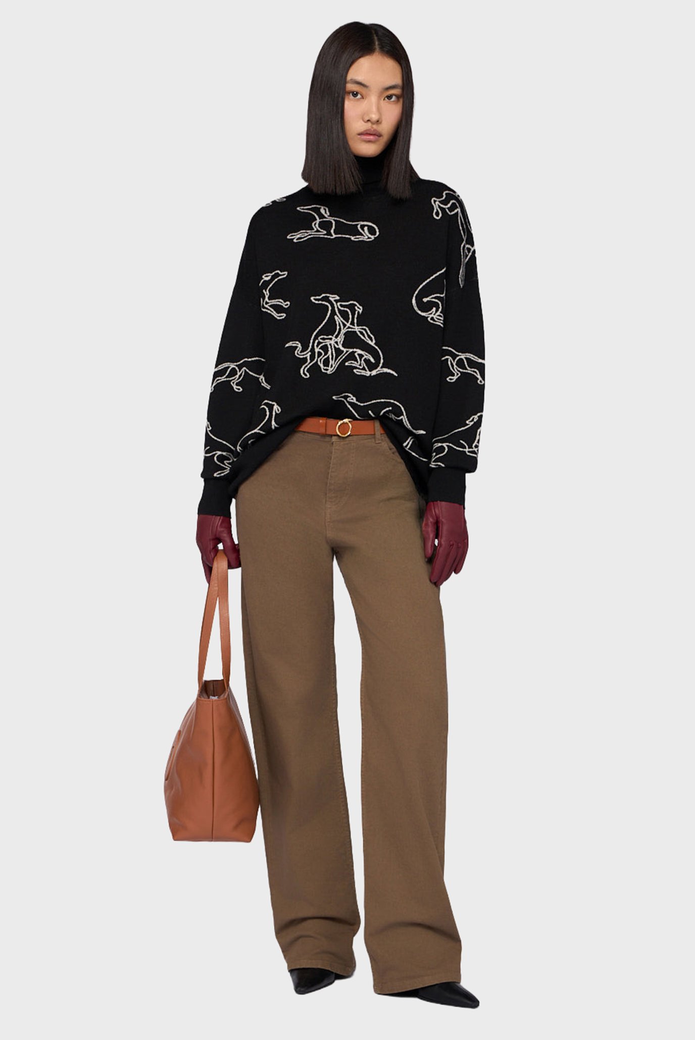 Свитер WK610K03 RELAXED FIT TURTLENECK SWEATER - GENTLE SOCIETY JACQUARD - W 4