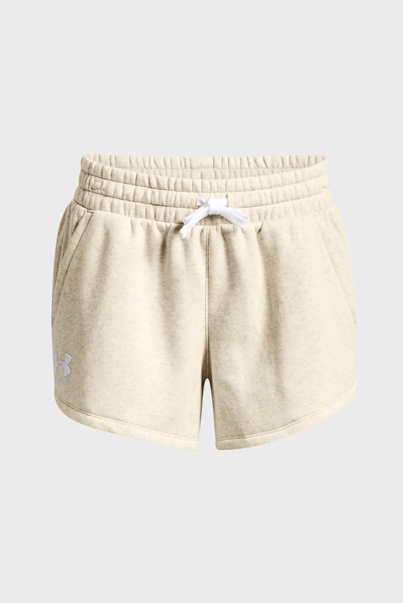 Женские бежевые шорты Rival Fleece Short 5