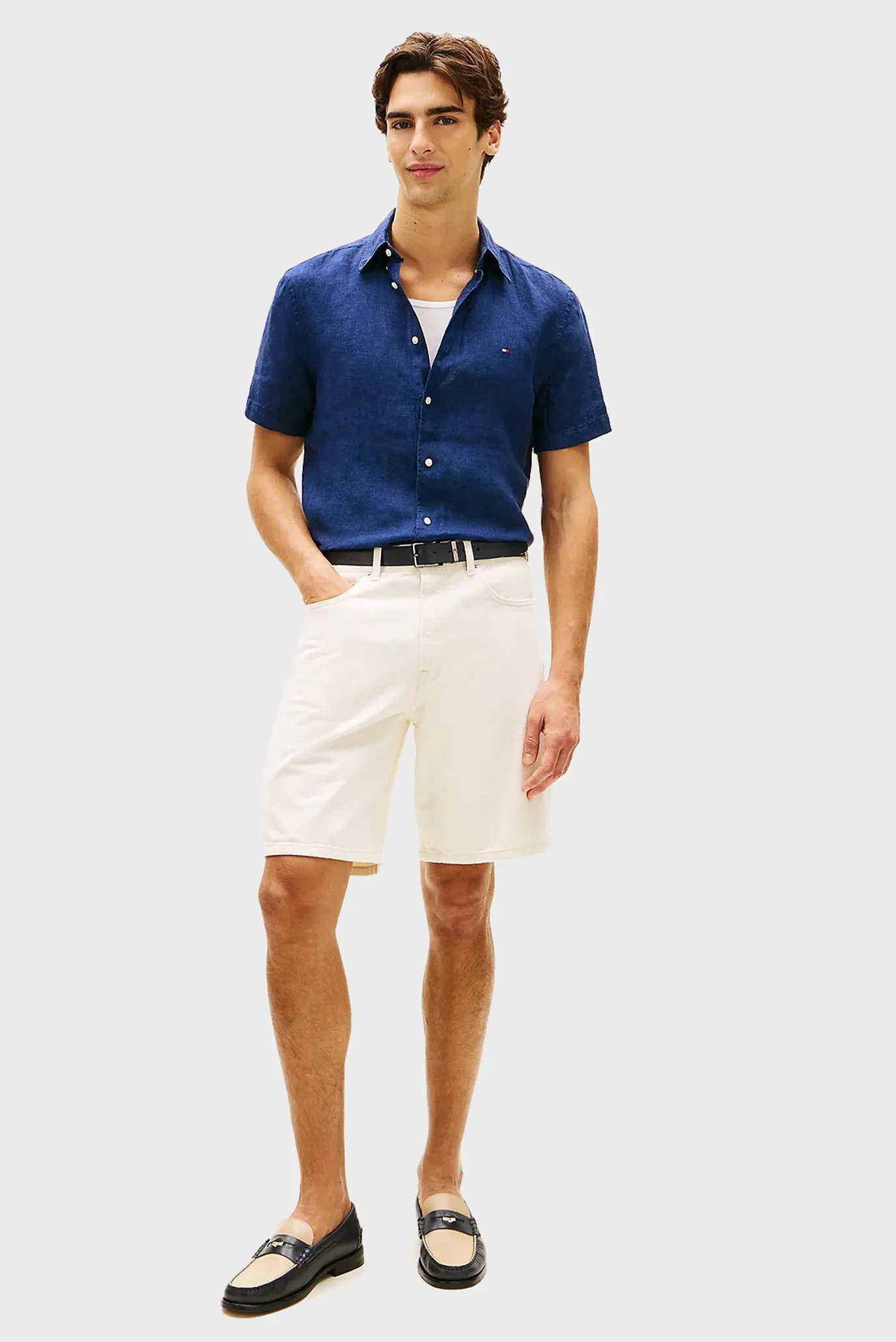 Рубашка с коротким рукавом PIGMENT DYED LINEN RF SHIRT S S 2