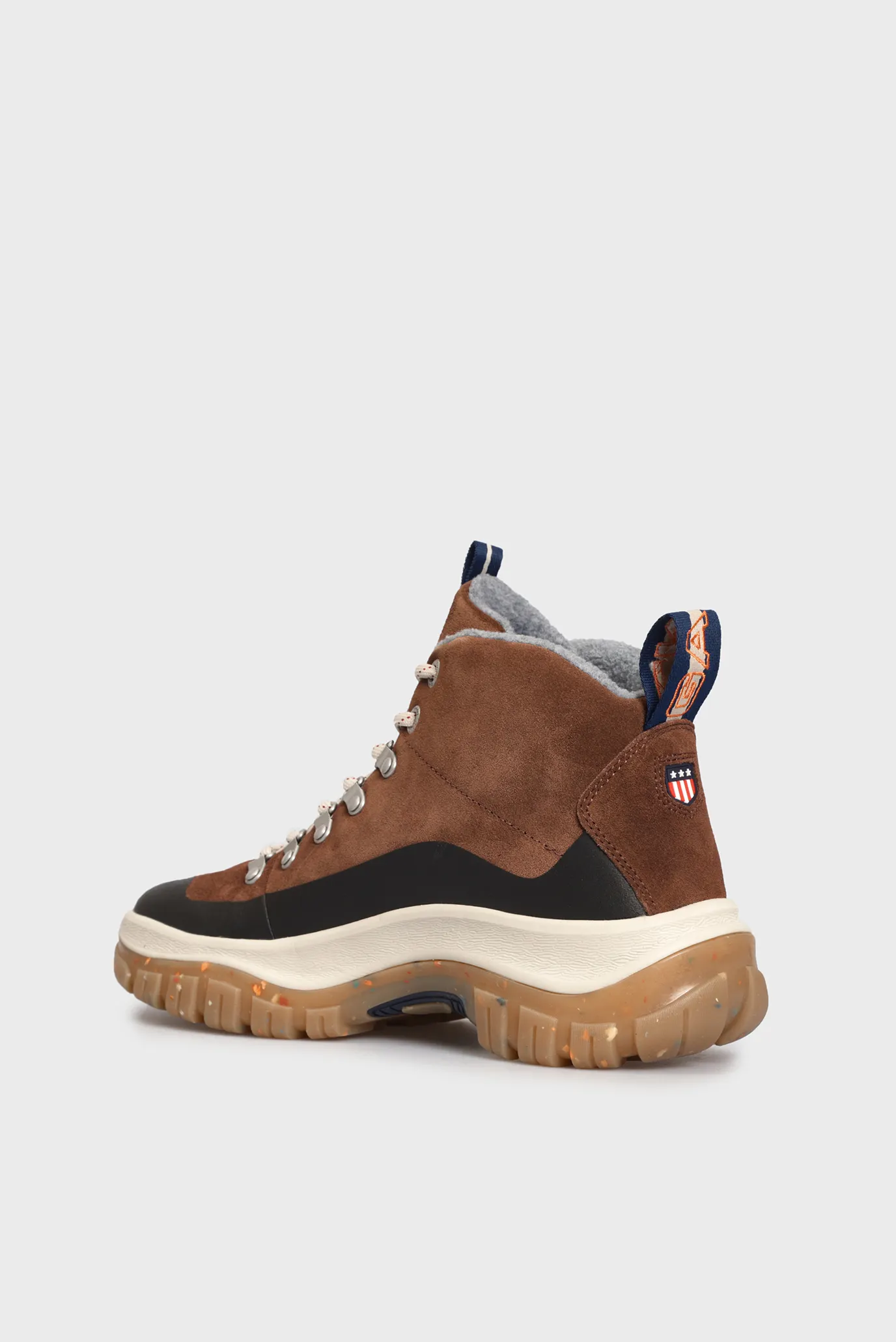 Мужские коричневые замшевые ботинки 8