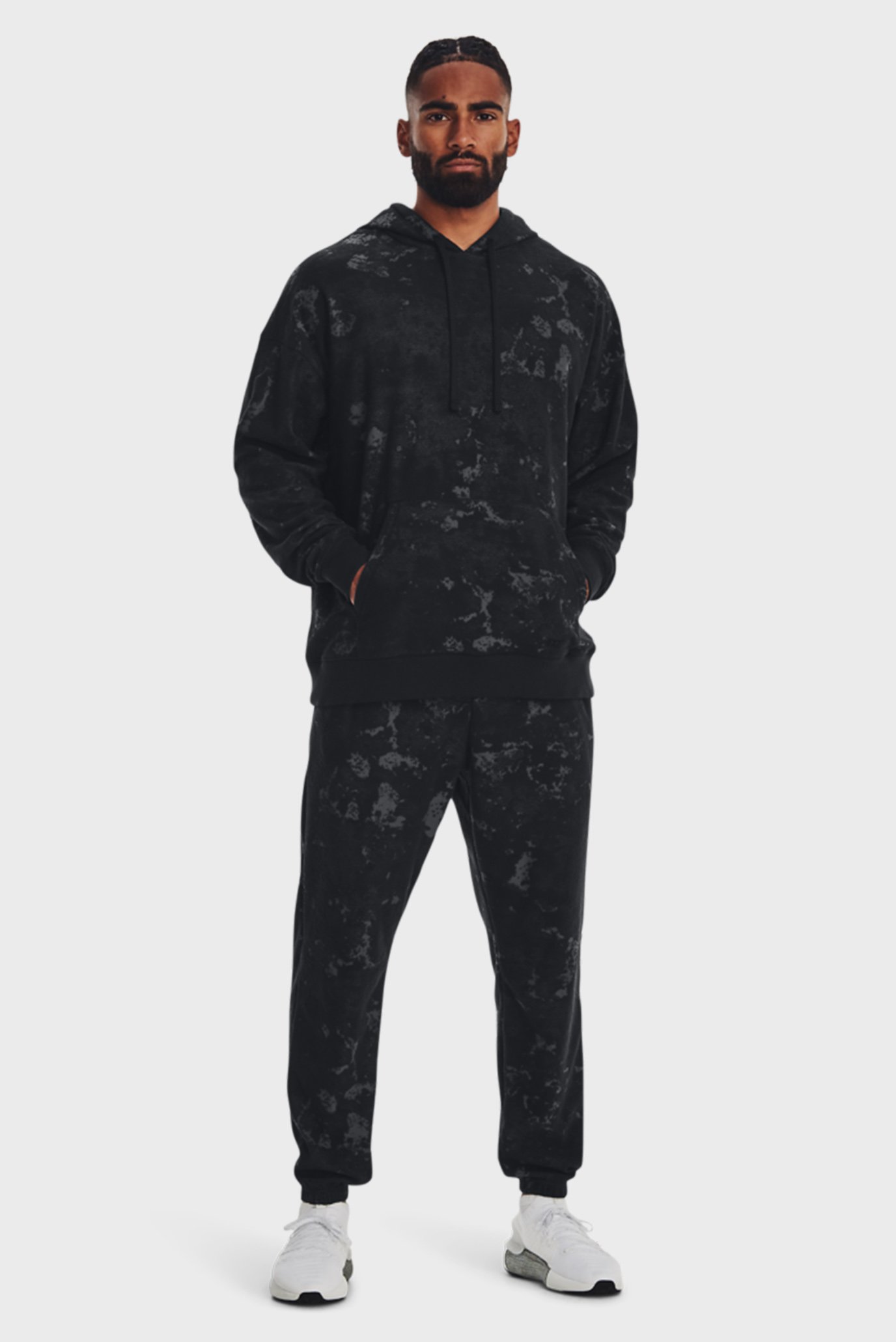 Мужское черное худи UA Journey Terry Hoodie 7