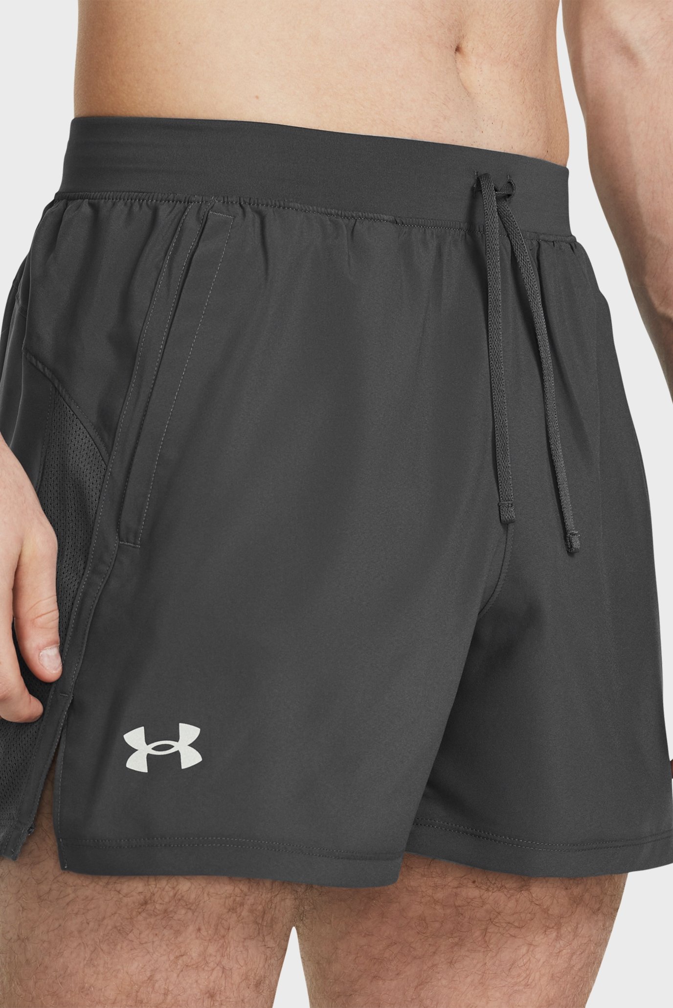 Мужские серые шорты UA LAUNCH 5'' UNLINED SHORTS 4