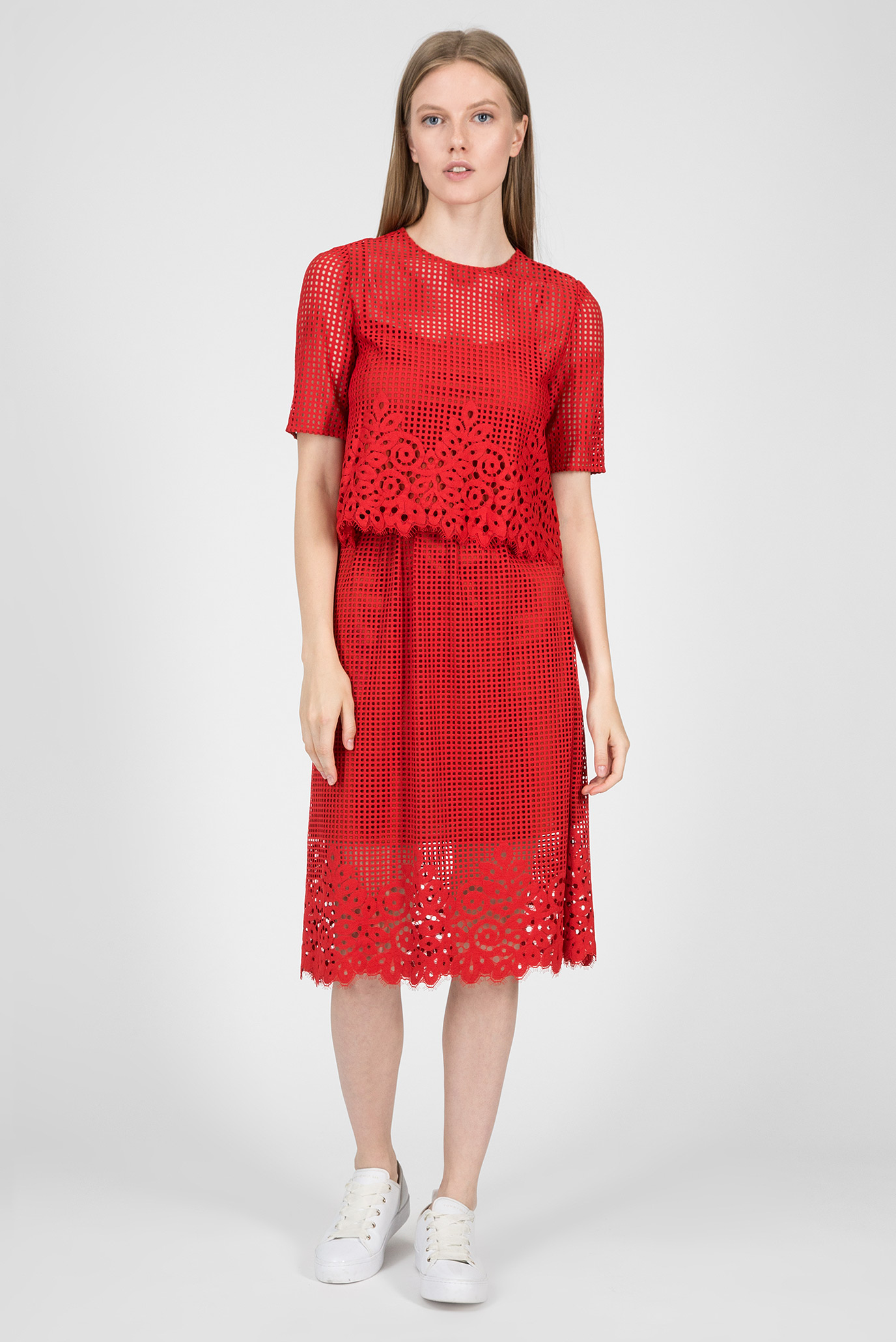 Женская красная блуза 10