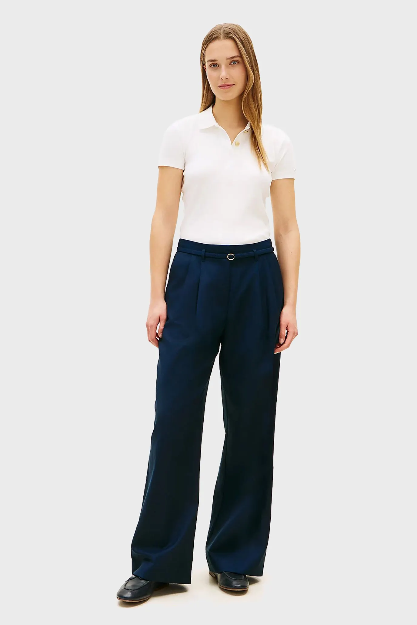 Штаны LINEN BLEND WIDE LEG PANT 2