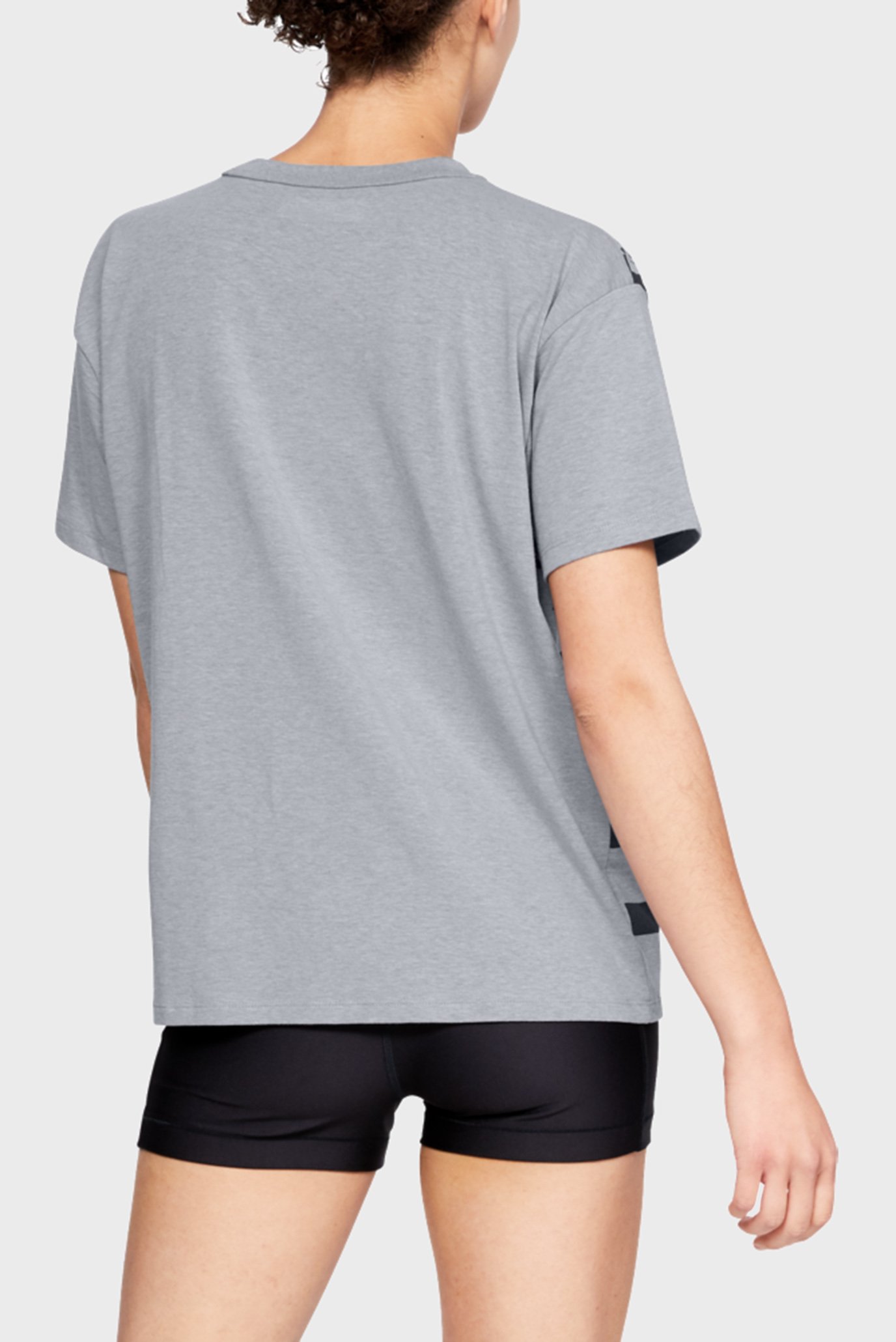 Женская серая футболка с принтом Graphic Patchwork Girlfriend Crew 2