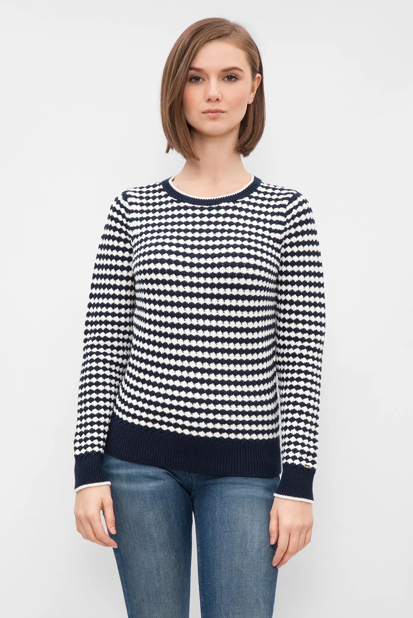 Женский темно-синий джемпер 6