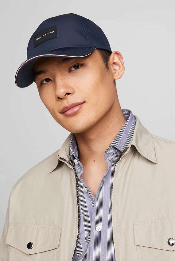 Мужская темно-синяя кепка TH CORPORATE REPREVE 5 PANEL CAP