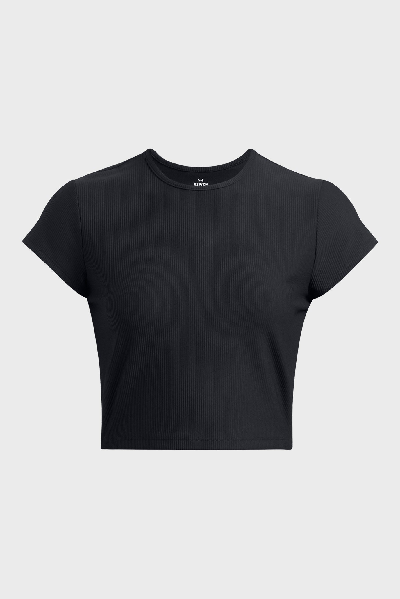 Женская черная футболка Meridian Rib Baby Tee 4