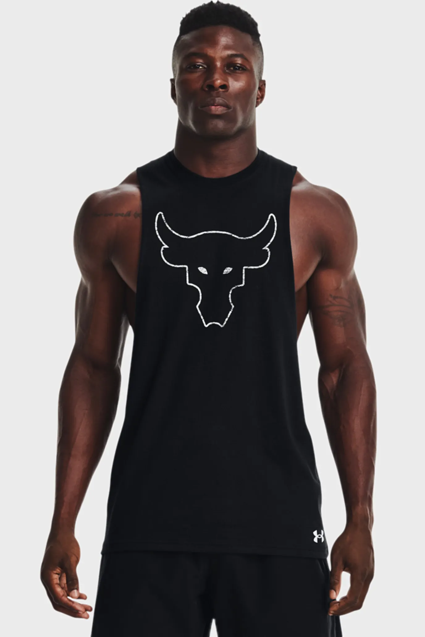 Мужская черная майка UA Pjt Rock Brahma Bull Tank 6