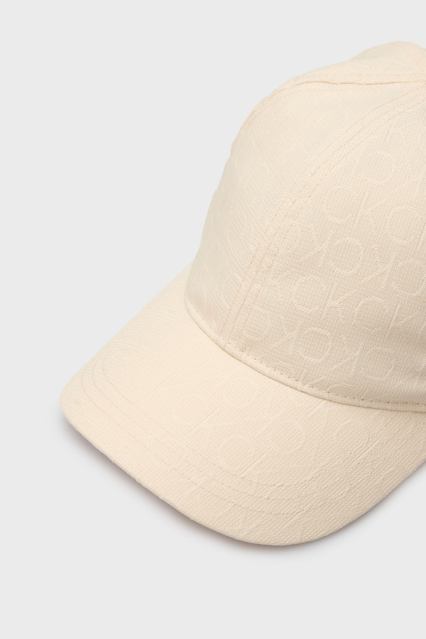 Женская бежевая кепка с узором MONOGRAM JACQUARD 3