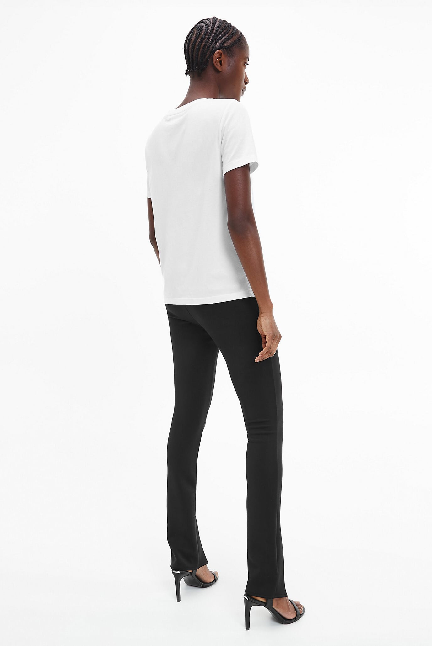 Женская белая футболка MICRO LOGO REGULAR 3