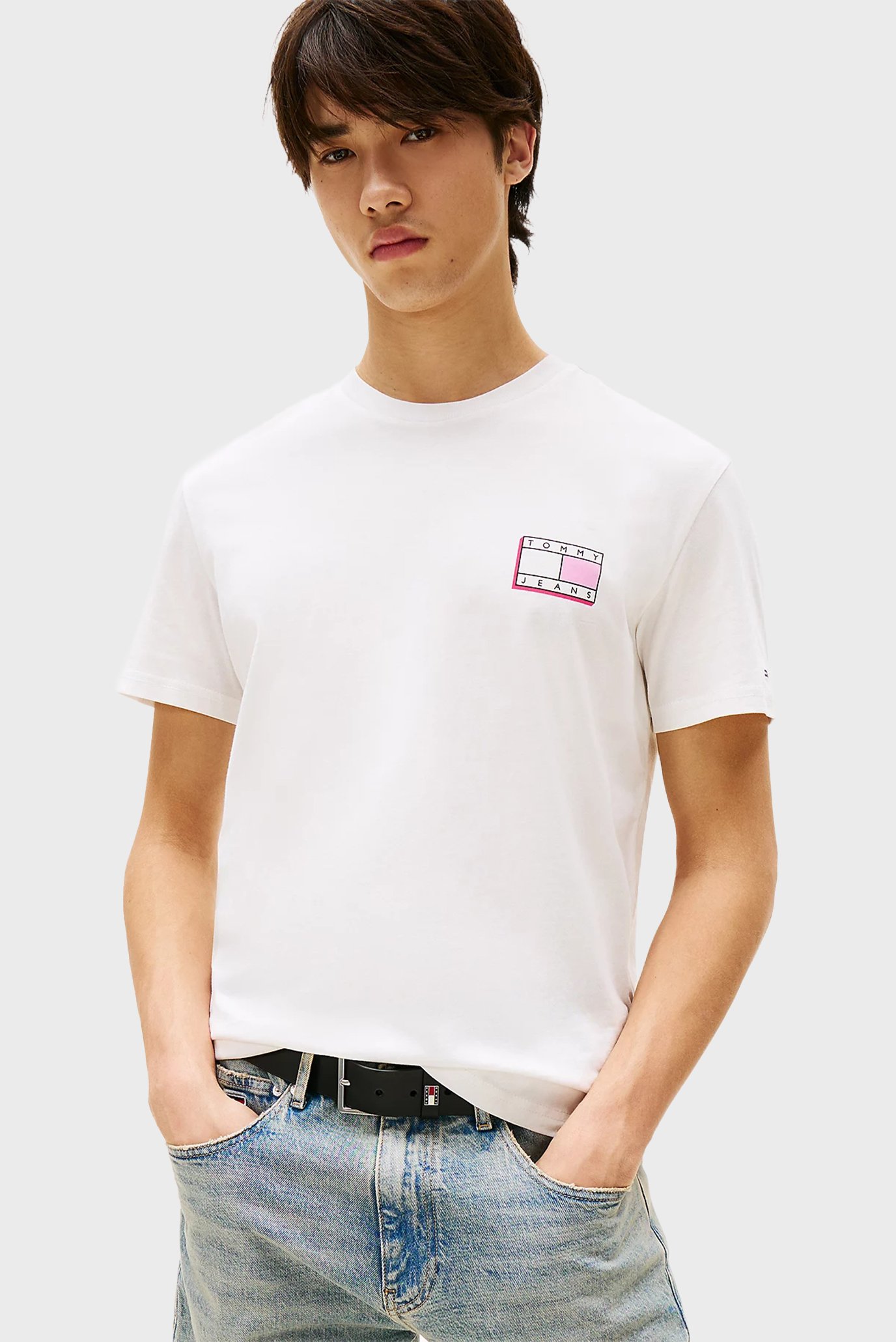 Футболка/TJM SLIM POP COLOR FLAG TEE EXT 1