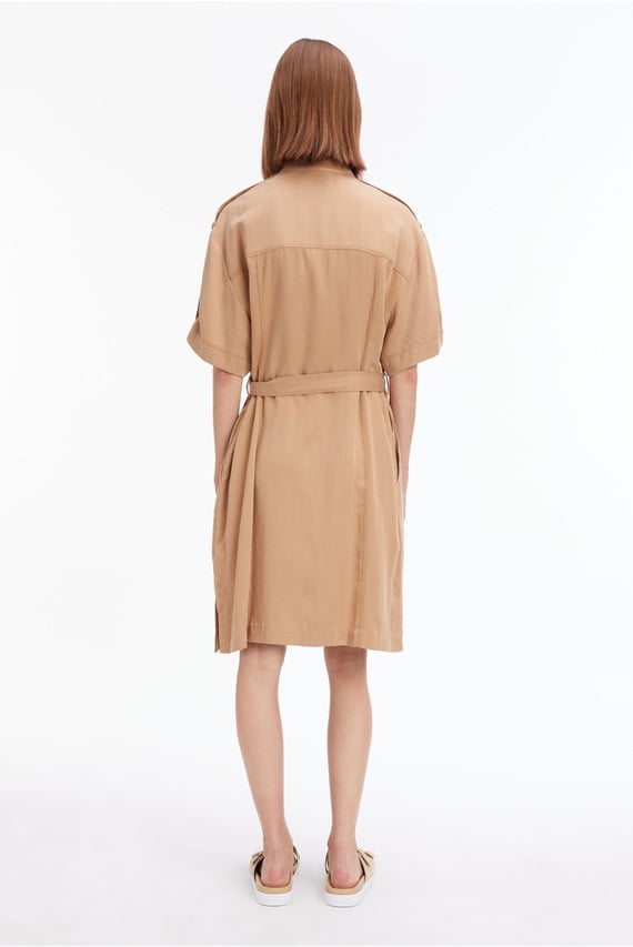 Платье DRAPY TENCEL SHIRT DRESS