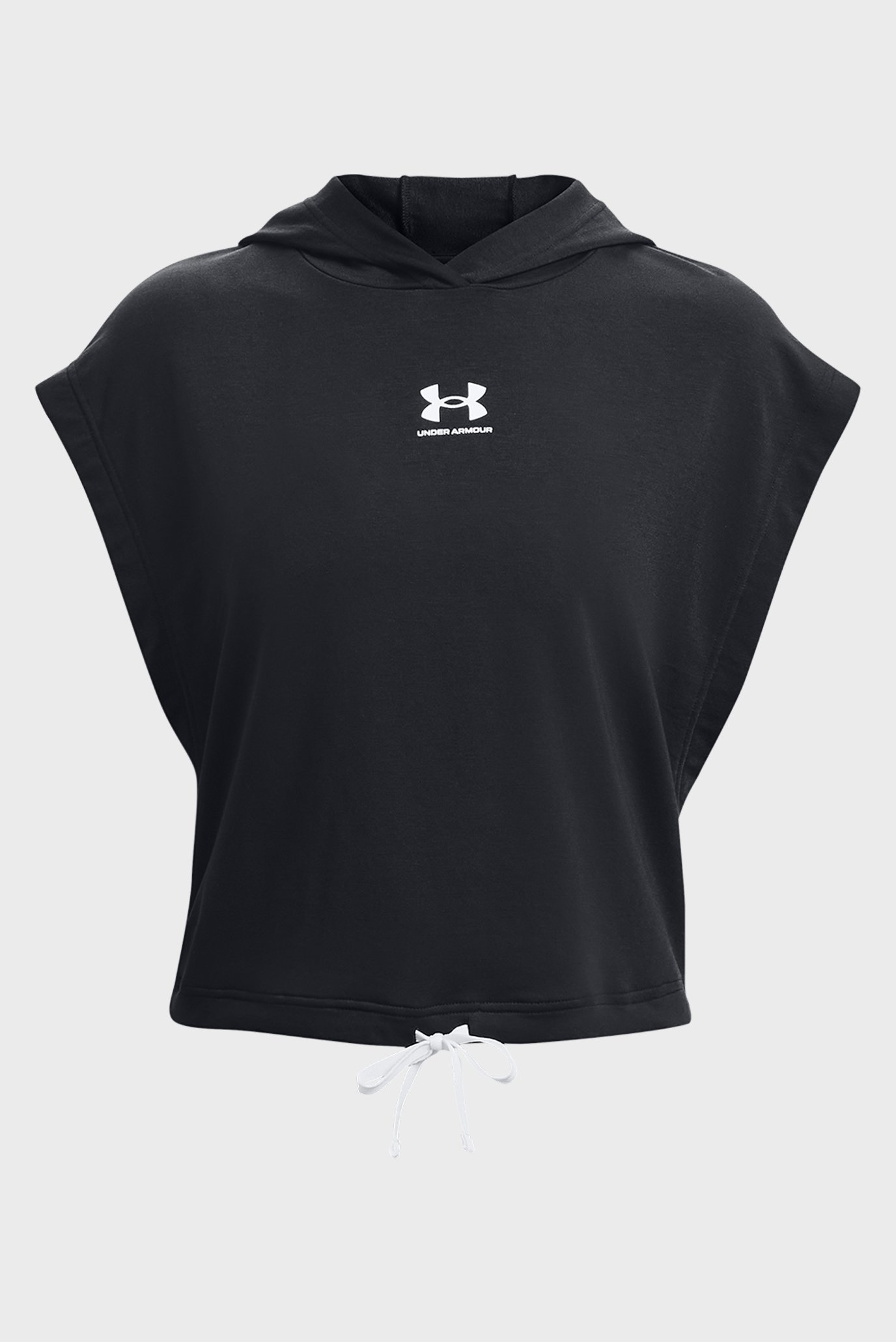 Женское черное худи UA Rival Terry SS Hoodie 5