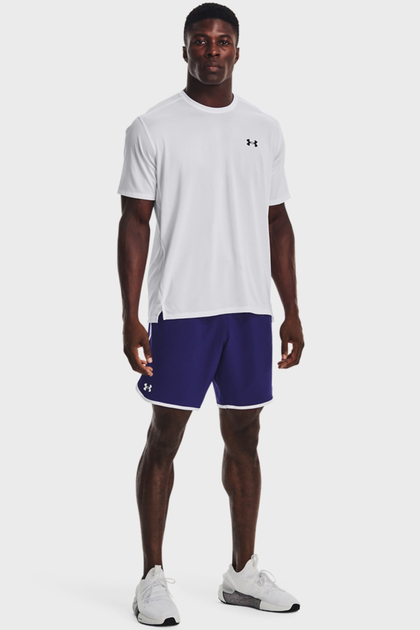 Мужские темно-синие шорты UA HIIT Woven 8in Shorts 2