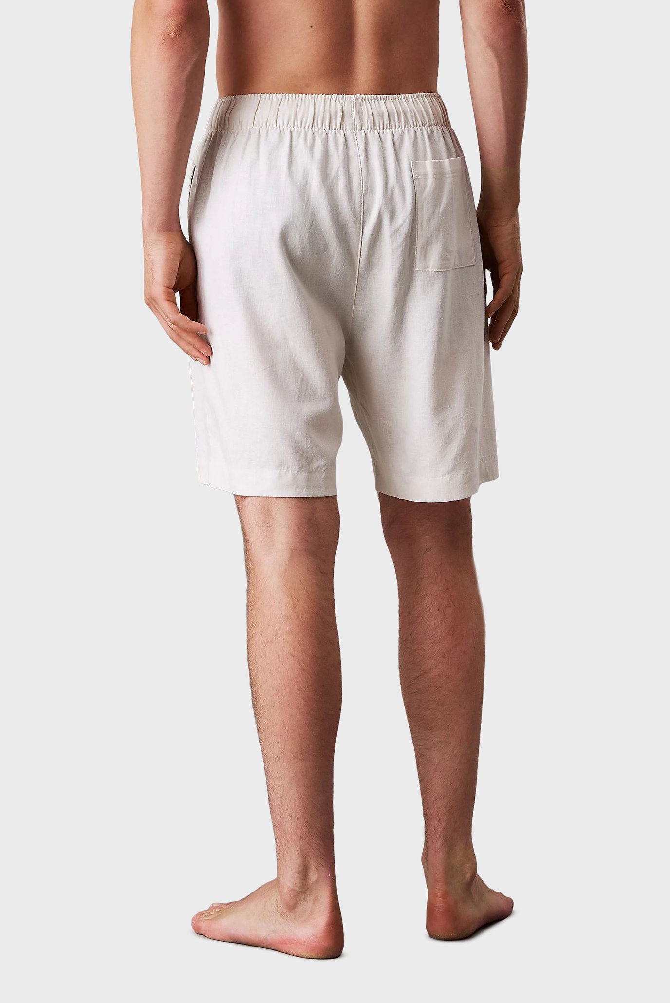 Мужские бежевые льняные шорты SLEEP SHORT 2